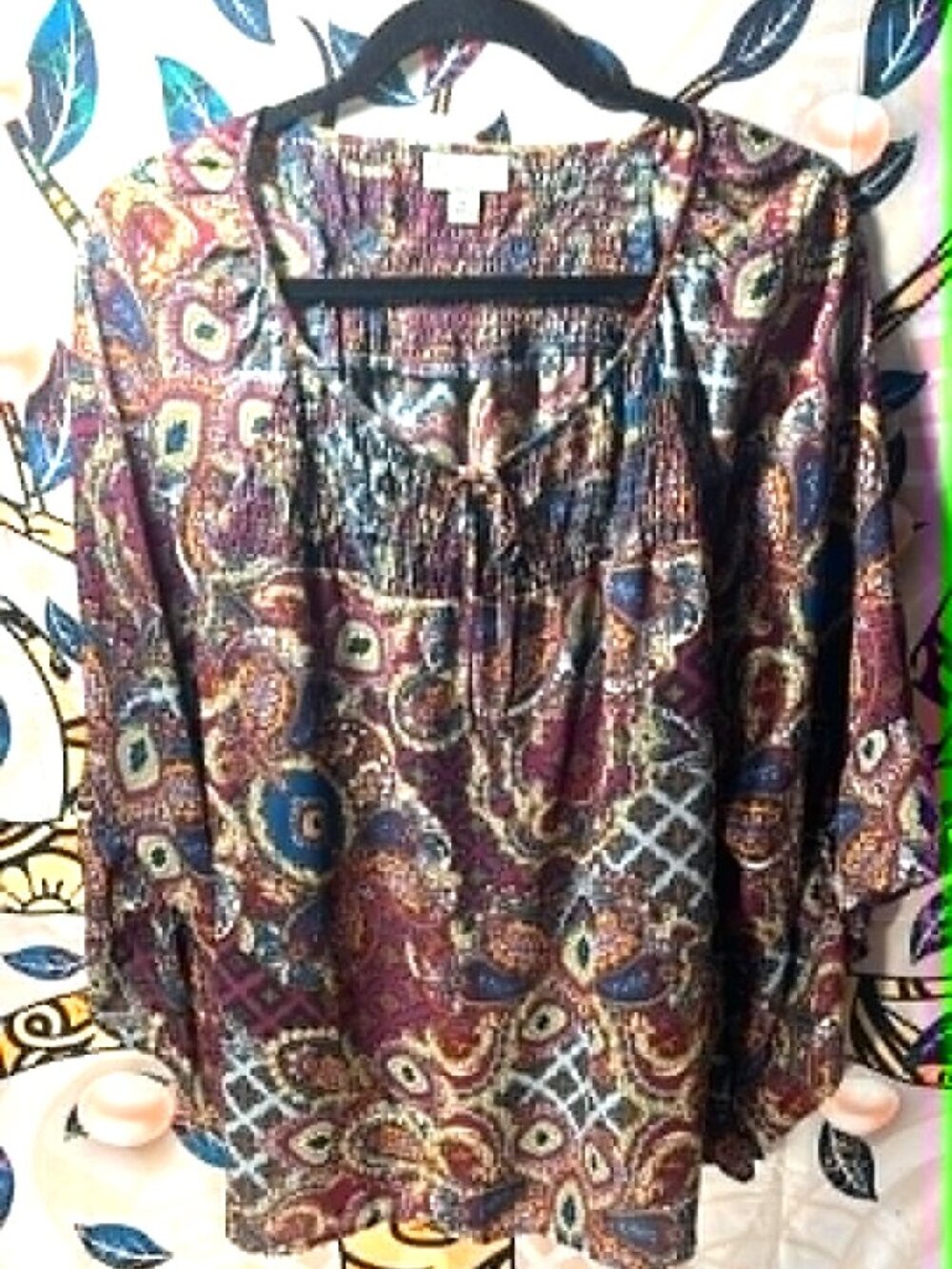 db Established 1962 Paisley Blouse XL
